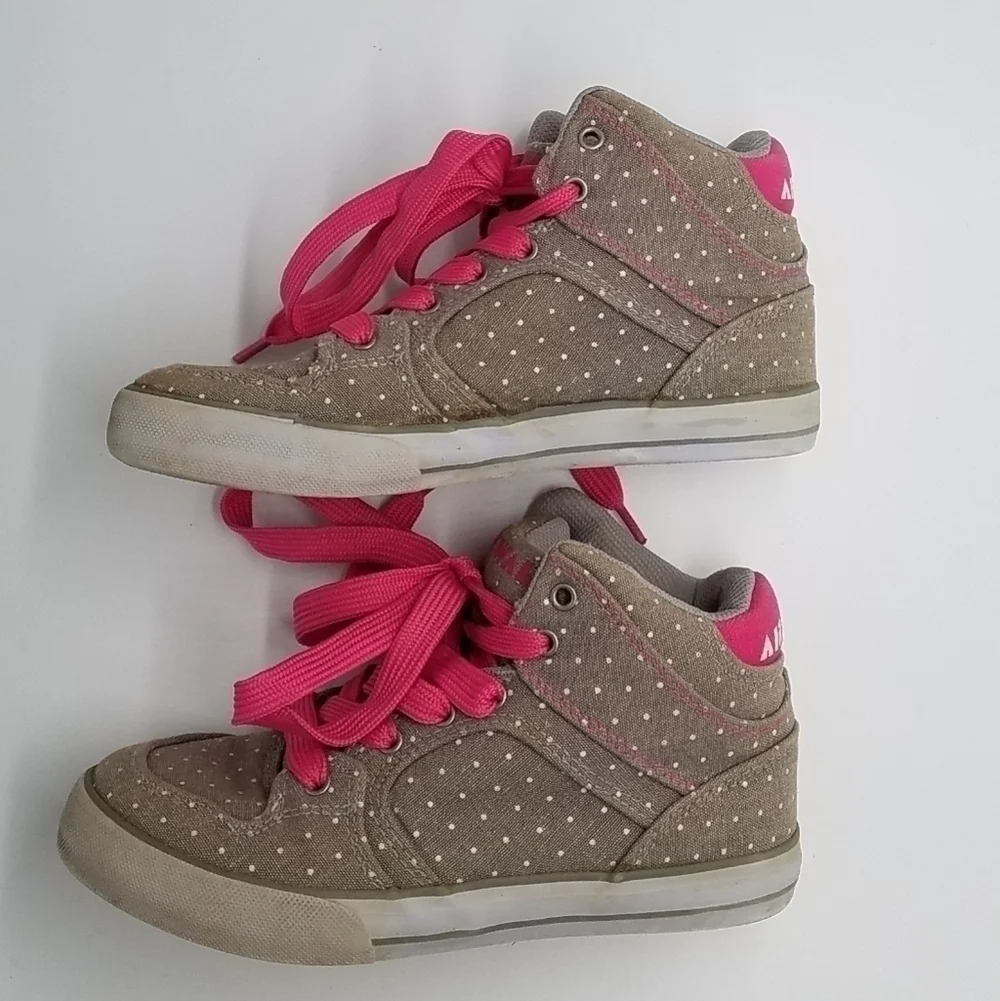 Airwalk Polka Dot Hightop Sneakers Kid 1.5 Y